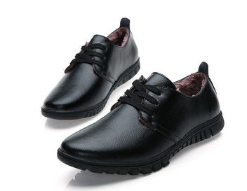 邁德沃2013冬季新品 二層牛皮加絨保暖皮鞋，冬日里的溫暖與格調